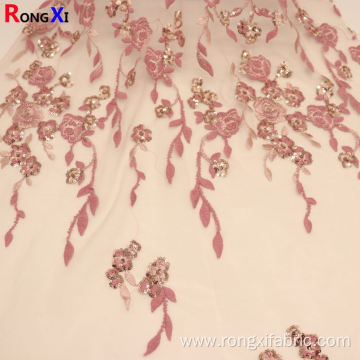 Hot Selling Sequined Fabric Rose Gold